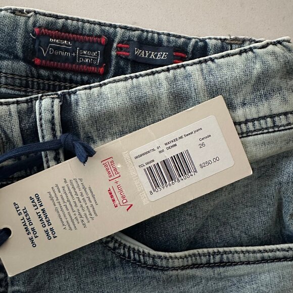 DIESEL WAYKEE JOGG JEANS IN LIGHT BLUE - Picture 4 of 6
